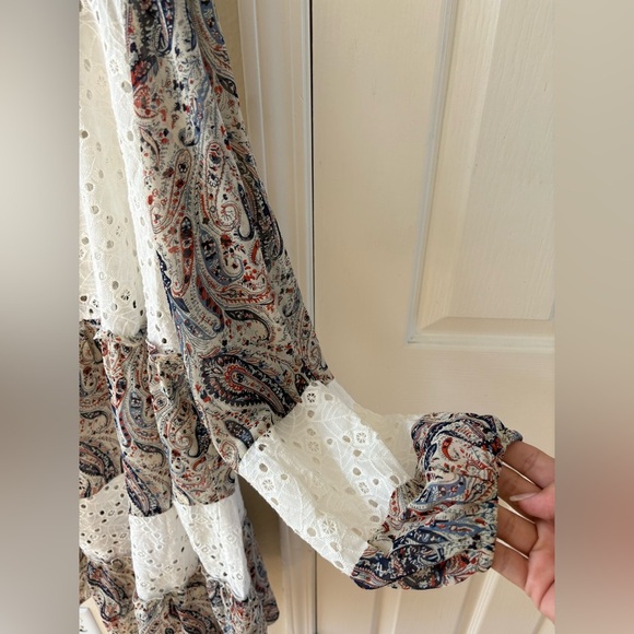 POL Wandering in the Woods Paisley Tunic Dress - Size L - Picture 9 of 9